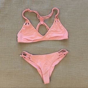 Frankie’s bikinis pittaya pink set